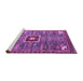 Sideview of Machine Washable Abstract Purple Modern Area Rugs, wshabs684pur