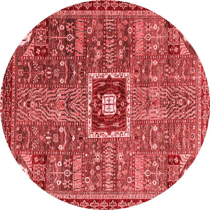 Machine Washable Abstract Red Modern Rug, wshabs684red