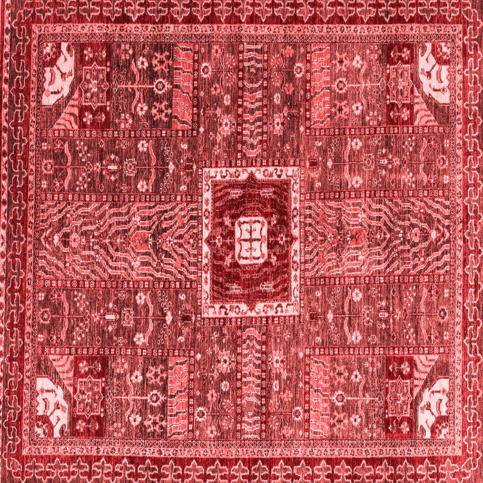Machine Washable Abstract Red Modern Rug, wshabs684red