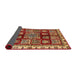 Sideview of Abstract Red Modern Rug, abs685