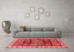 Modern Red Washable Rugs