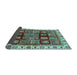 Sideview of Abstract Light Blue Modern Rug, abs685lblu