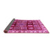 Sideview of Abstract Pink Modern Rug, abs685pnk