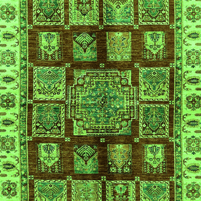 Machine Washable Abstract Green Modern Area Rugs, wshabs685grn