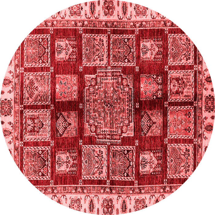 Abstract Red Modern Rug, abs685red