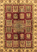 Abstract Brown Modern Rug, abs685brn