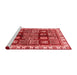 Modern Red Washable Rugs