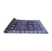 Sideview of Abstract Blue Modern Rug, abs685blu