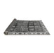 Sideview of Abstract Gray Modern Rug, abs685gry