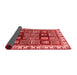 Abstract Red Modern Area Rugs