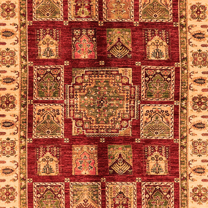 Abstract Orange Modern Rug, abs685org