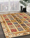 Machine Washable Abstract Red Rug in a Family Room, wshabs686