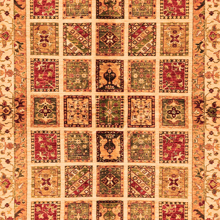 Abstract Orange Modern Rug, abs686org