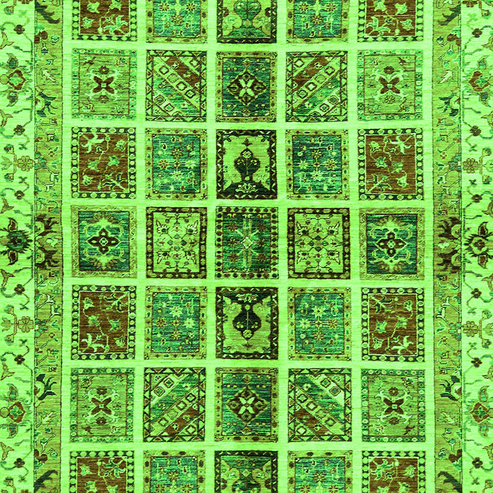 Abstract Green Modern Rug, abs686grn