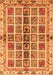 Machine Washable Abstract Orange Modern Area Rugs, wshabs686org