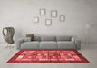 Modern Red Washable Rugs