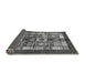 Sideview of Abstract Gray Modern Rug, abs687gry