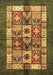 Abstract Brown Modern Rug, abs687brn