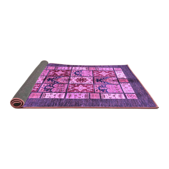 Sideview of Abstract Purple Modern Rug, abs687pur