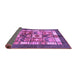 Sideview of Abstract Purple Modern Rug, abs687pur