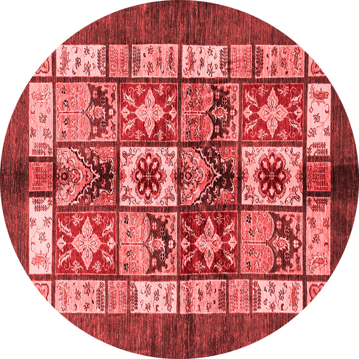 Abstract Red Modern Rug, abs687red
