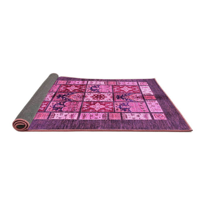 Sideview of Abstract Pink Modern Rug, abs687pnk