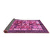 Sideview of Abstract Pink Modern Rug, abs687pnk