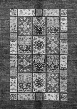 Abstract Gray Modern Rug, abs687gry