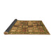 Sideview of Abstract Brown Modern Rug, abs688brn