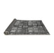 Sideview of Abstract Gray Modern Rug, abs688gry