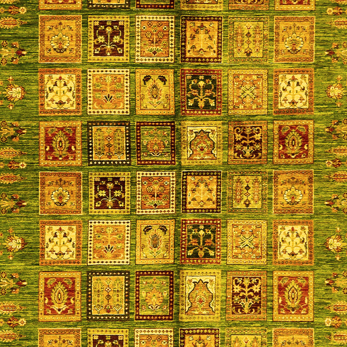 Abstract Yellow Modern Rug, abs688yw