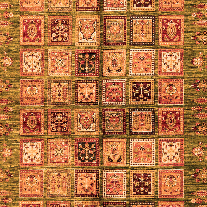 Abstract Orange Modern Rug, abs688org