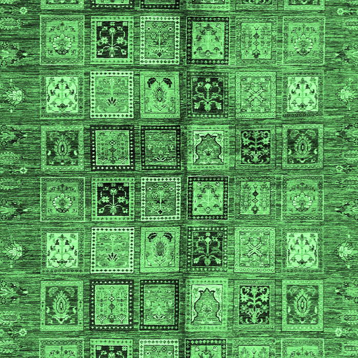 Machine Washable Abstract Emerald Green Modern Area Rugs, wshabs688emgrn