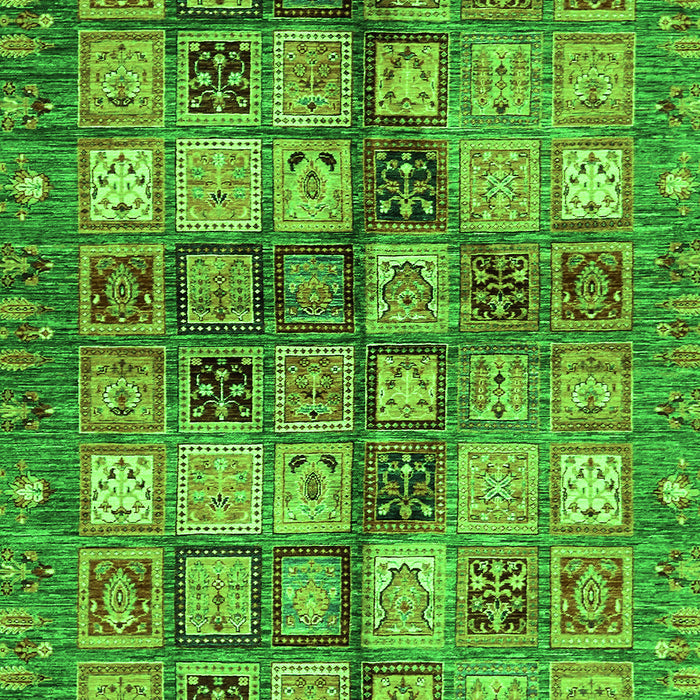 Abstract Green Modern Rug, abs688grn