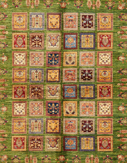 Abstract Saddle Brown Modern Rug, abs688