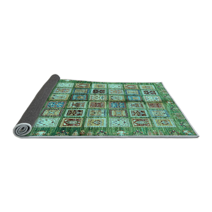 Sideview of Abstract Light Blue Modern Rug, abs689lblu