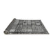 Sideview of Abstract Gray Modern Rug, abs689gry