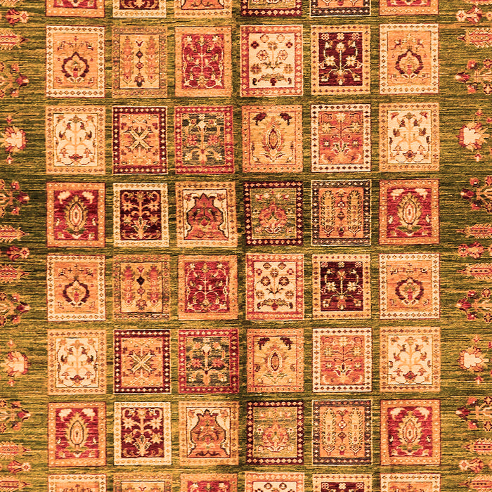 Machine Washable Abstract Orange Modern Area Rugs, wshabs689org