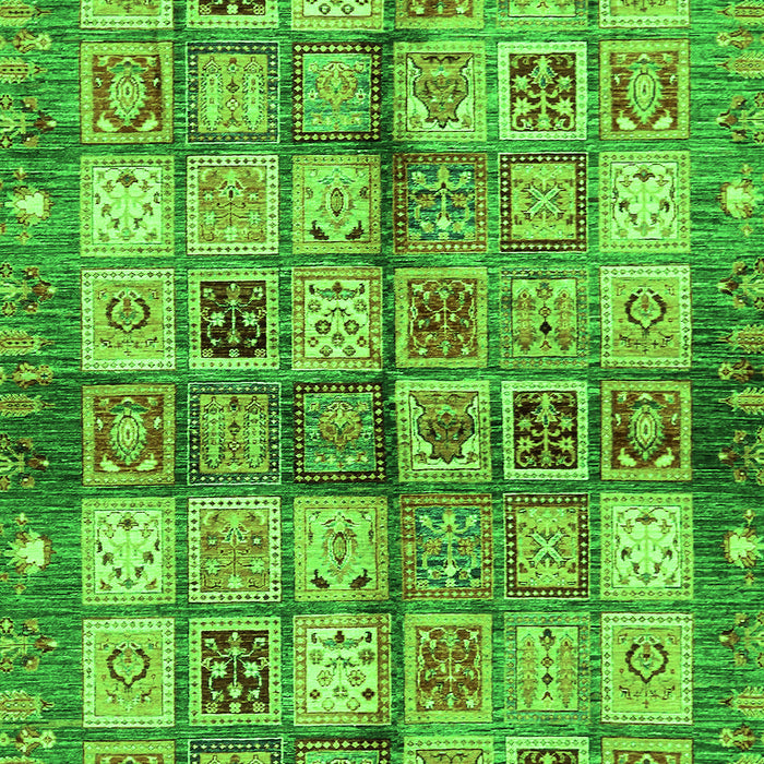 Abstract Green Modern Rug, abs689grn
