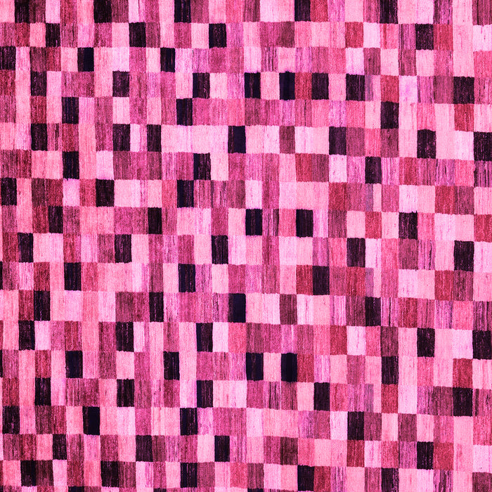 Square Abstract Pink Modern Rug, abs68pnk