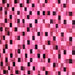 Square Abstract Pink Modern Rug, abs68pnk