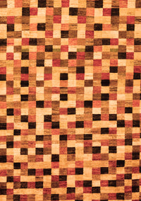 Abstract Orange Modern Rug, abs68org