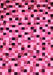 Machine Washable Abstract Pink Modern Rug, wshabs68pnk