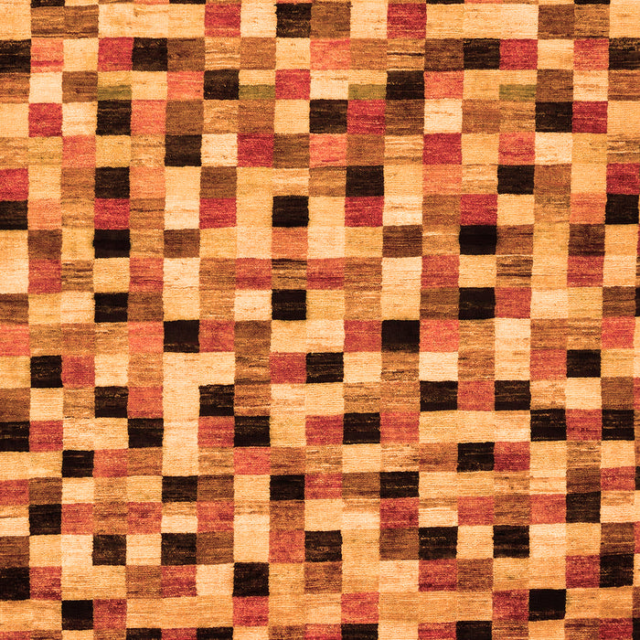 Machine Washable Abstract Orange Modern Area Rugs, wshabs68org