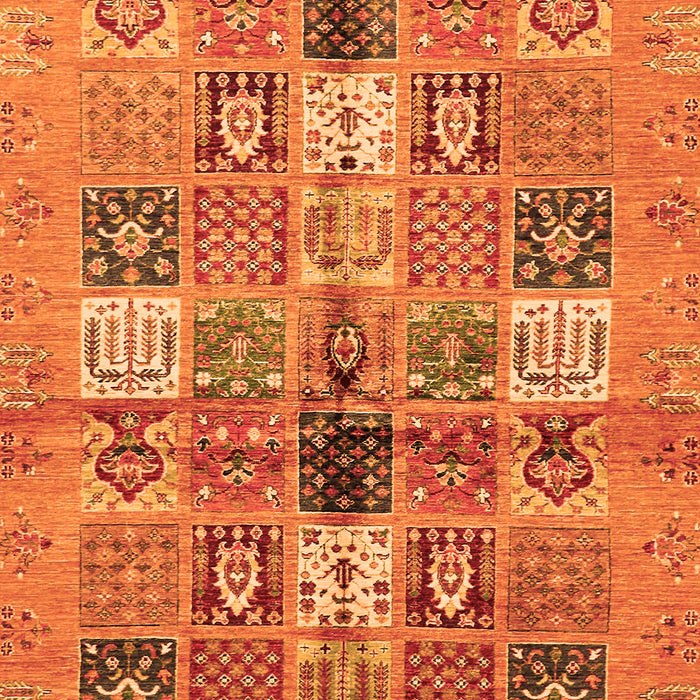 Abstract Orange Modern Rug, abs690org