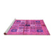 Sideview of Machine Washable Abstract Purple Modern Area Rugs, wshabs690pur