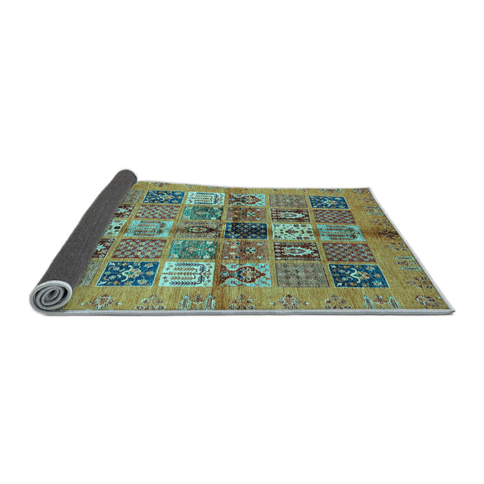Sideview of Abstract Light Blue Modern Rug, abs690lblu