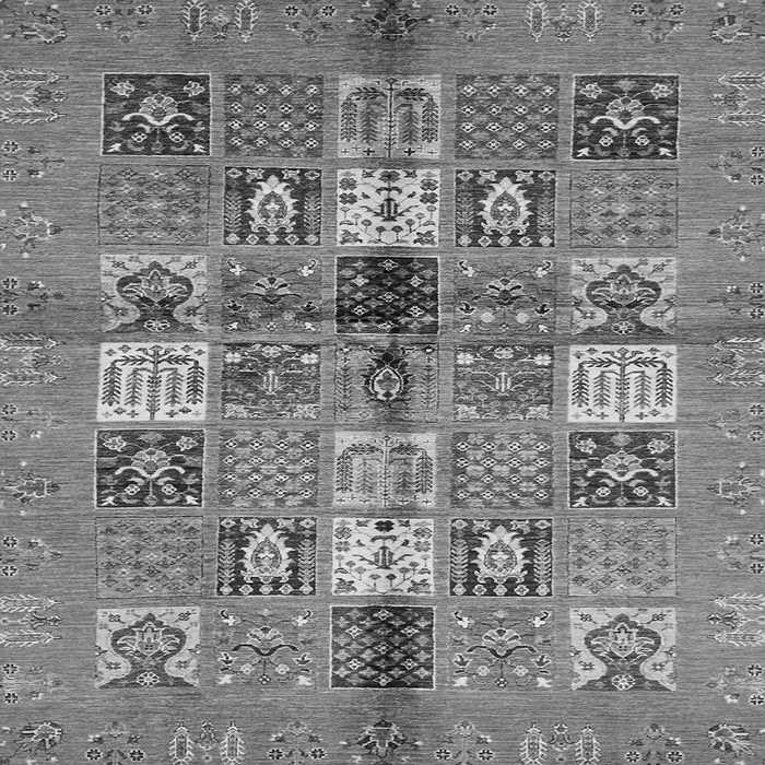 Square Machine Washable Abstract Gray Modern Rug, wshabs690gry