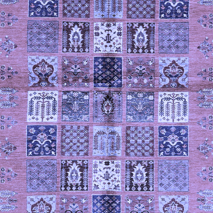 Machine Washable Abstract Blue Modern Rug, wshabs690blu