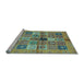 Sideview of Machine Washable Abstract Light Blue Modern Rug, wshabs690lblu